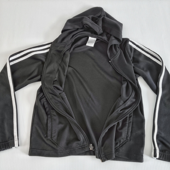 Adidas Essentials 3 Stripes Hooded Track Jacket M - Picture 5 of 6